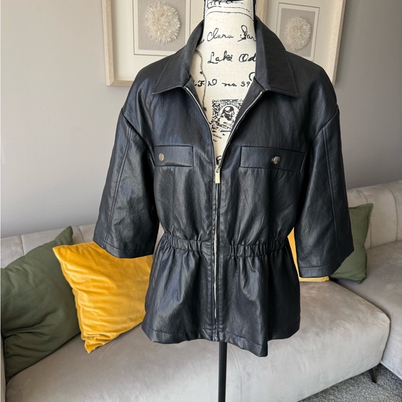 Zara Jackets & Blazers - Zara Black Leather Jacket for Women